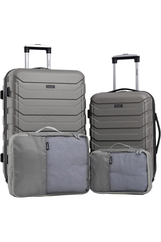 4 Piece Luggage and Packing Cubes Set