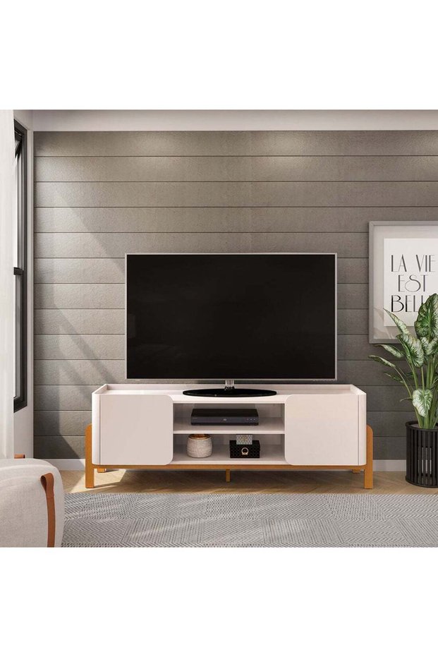 Chera Tv Unit With 2Doors And Open Shelves Up To 65 Inch
