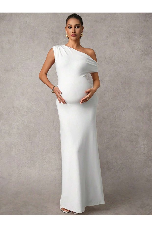 Rochie maxi, alb
