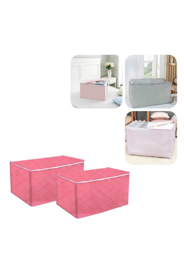 Practical Zippered Socks Bag 2 Pack Pink