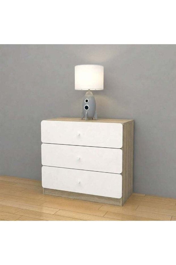 Kinder 3 Drawers Dresser Durable Vanity Table Dressing Mak