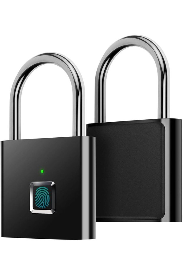 قفل ذكي ببصمة الإصبع، قفل محمول صغير مع شحن USB، قفل خزانة مقاوم للماء