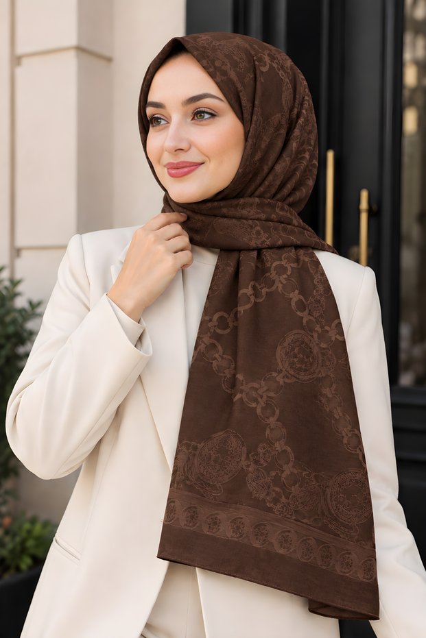 Brown Aura Soft Shawl