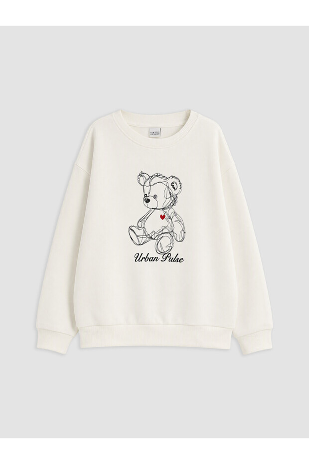 Esvab • Modern & Distinctive Zero Roba Collar Embroidered Girls' Sweatshirt
