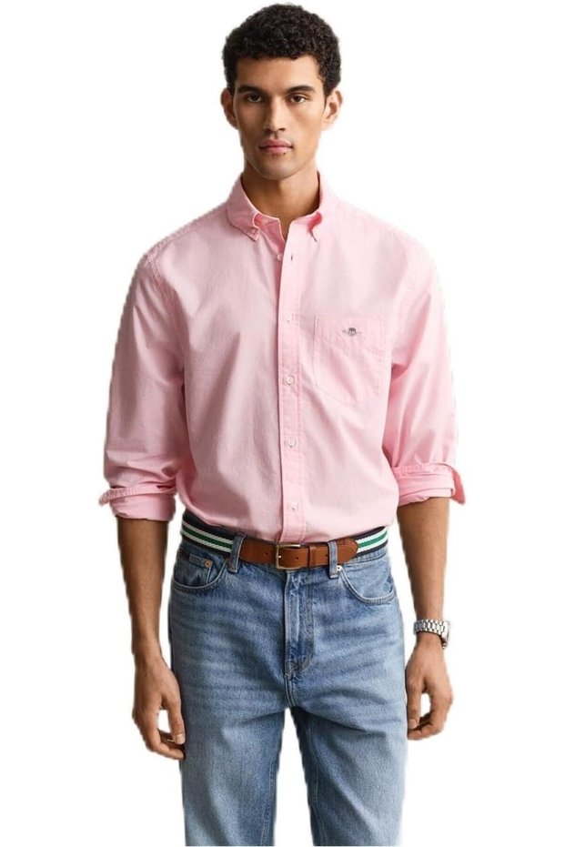 Men Regular Fit Poplin Shirt