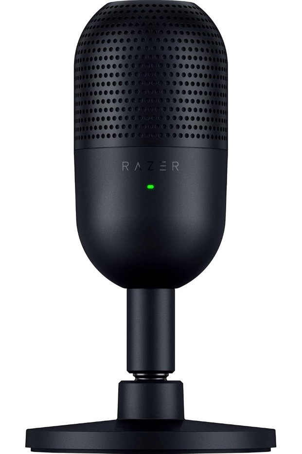ميكروفون Seiren V3 Mini USB: ميكروفون مكثف - نمط التقاط فائق الاتجاه - مستشعر كتم الصوت باللمس