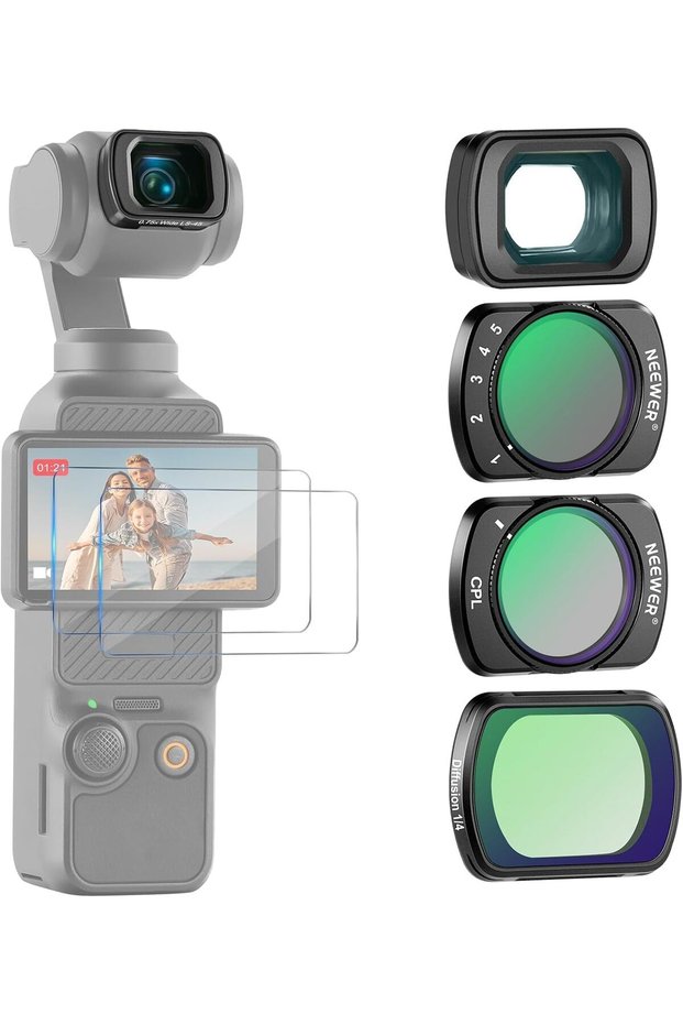 مجموعة عدسات وفلاتر ND متوافقة مع DJI Osmo Pocket 3 4 Xtra Muse