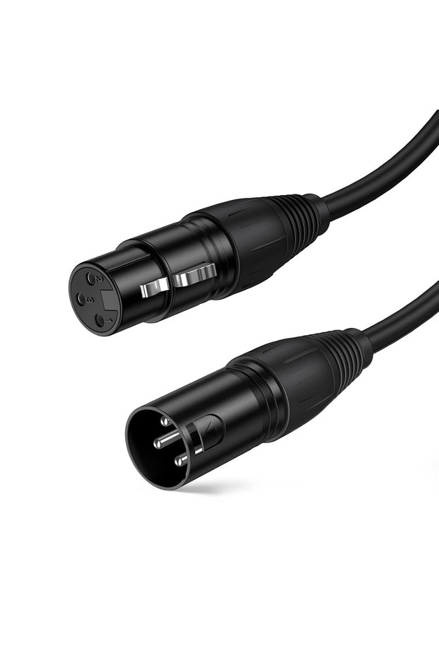 كابل ميكروفون متوازن 10 أقدام 3PIN XLR ذكر إلى أنثى