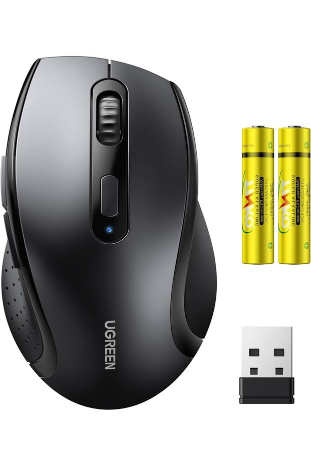 ماوس لاسلكي 2.4G صامت ومريح 1600DPI لأجهزة الكمبيوتر/ماك