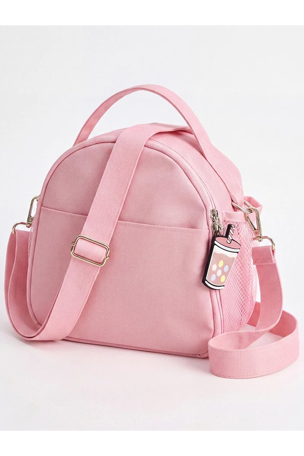 Lcw Accessories Women's Thermal Bag with Pink Carrying Handle and Shoulder Strap