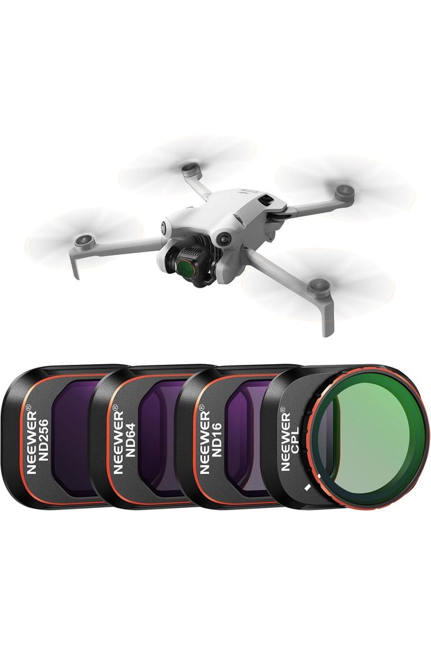 مجموعة فلاتر ND وCPL متوافقة مع DJI Mini 4 Pro، 4 قطع