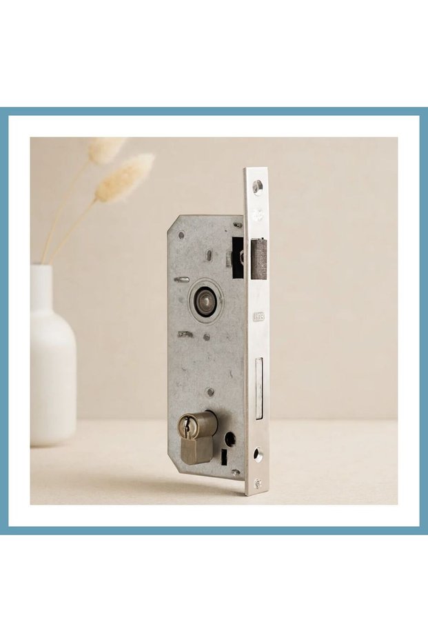 Cylinder Mortise Lock 35 mm Square Satin Mbt06