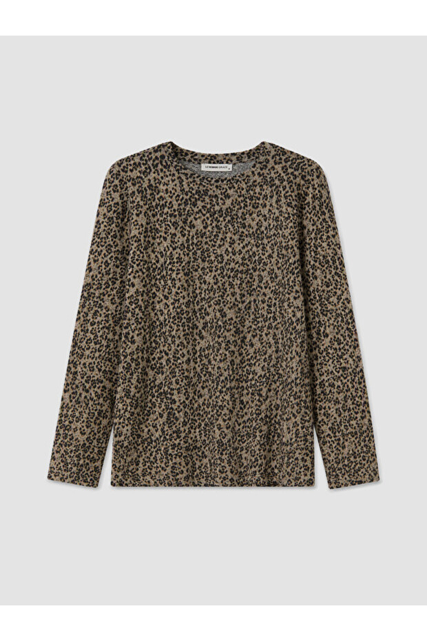 Rmz Gi̇yi̇m Farkiyla Leopard Embroidered Blouse