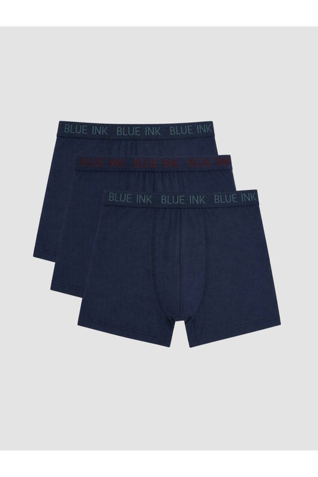 Rmz Gi̇yi̇m Farkiyla Cotton Flexible Men's Boxer 3-Pack