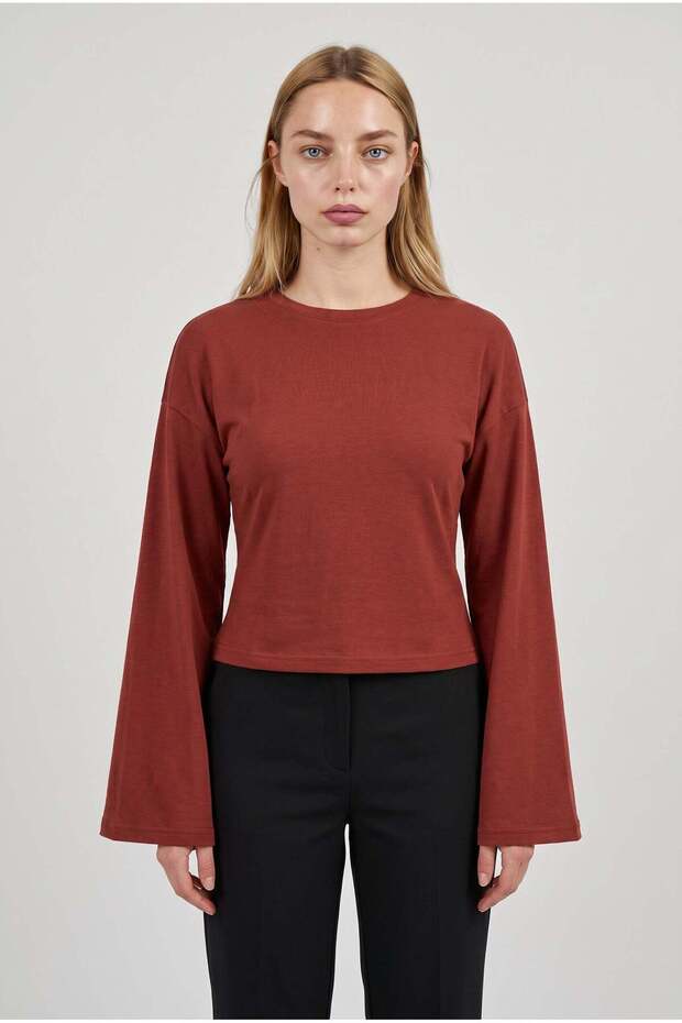 Women's tile bicycle collar waist fitted waist sitting women's spanish long sleeve blouse