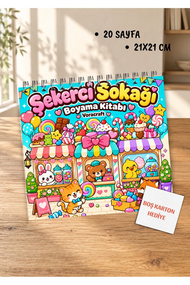 Candy Street Coloring Book, 21X21 cm Coloring Book 2by0025
