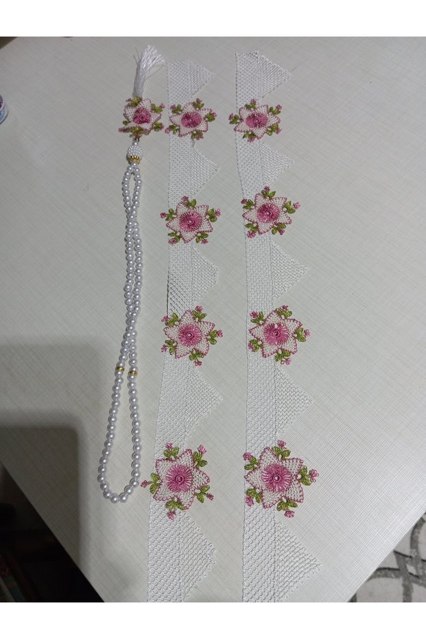 Needle-Pointed Prayer Beads with Towel Edge