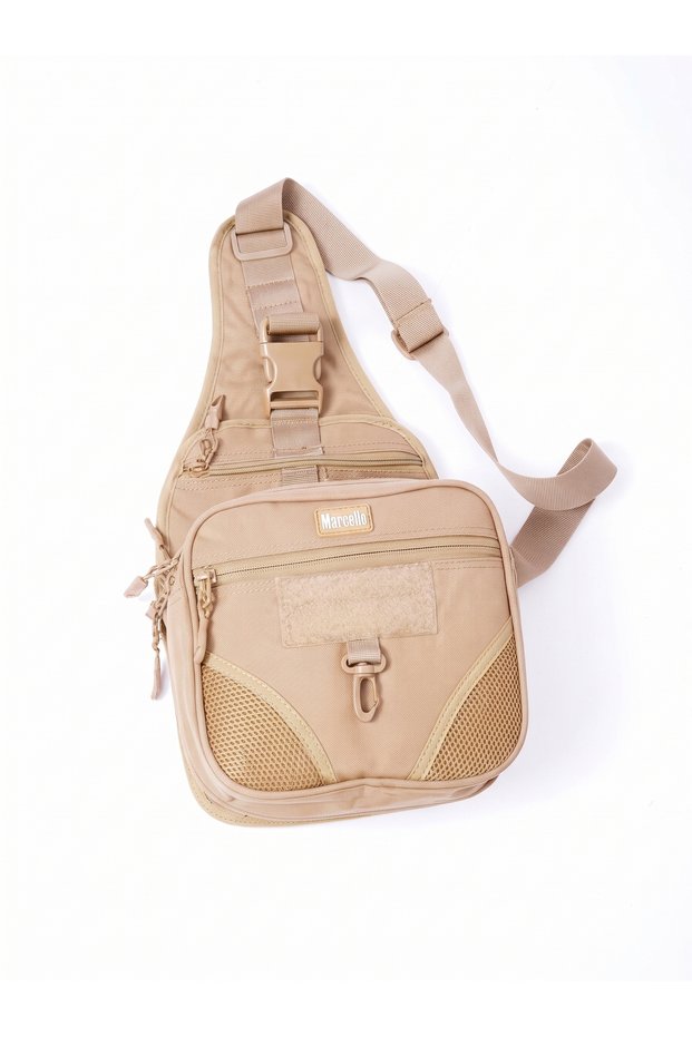 Multi-Pocket Crossbody Bag for Men & Women, Daily Casual Messenger & Shoulder Bag with Adjustable Strap