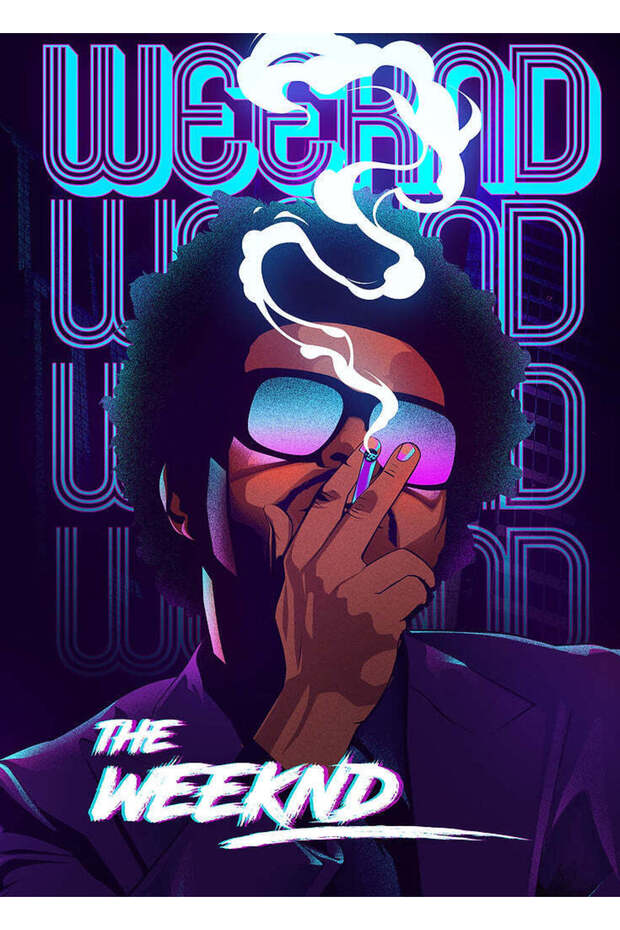 The Weeknd Pop Metal Poster - Magnetic Wall Art Print