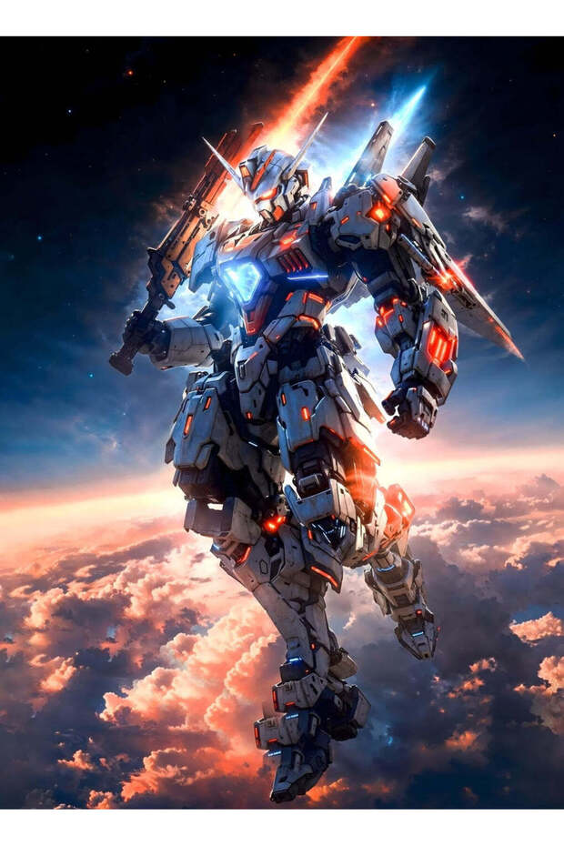 Gundam Anime Metal Poster - Magnetic Wall Art Print