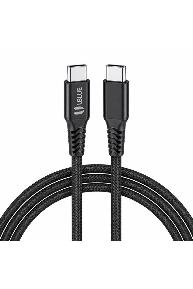 كابل USB-C إلى USB-C مغناطيسي، شحن سريع بقوة 100 واط، نقل بيانات بسرعة 480 ميجابت في الثانية، مصنوع من النايلون المنسوج، كابل Type-C بطول 1 متر.