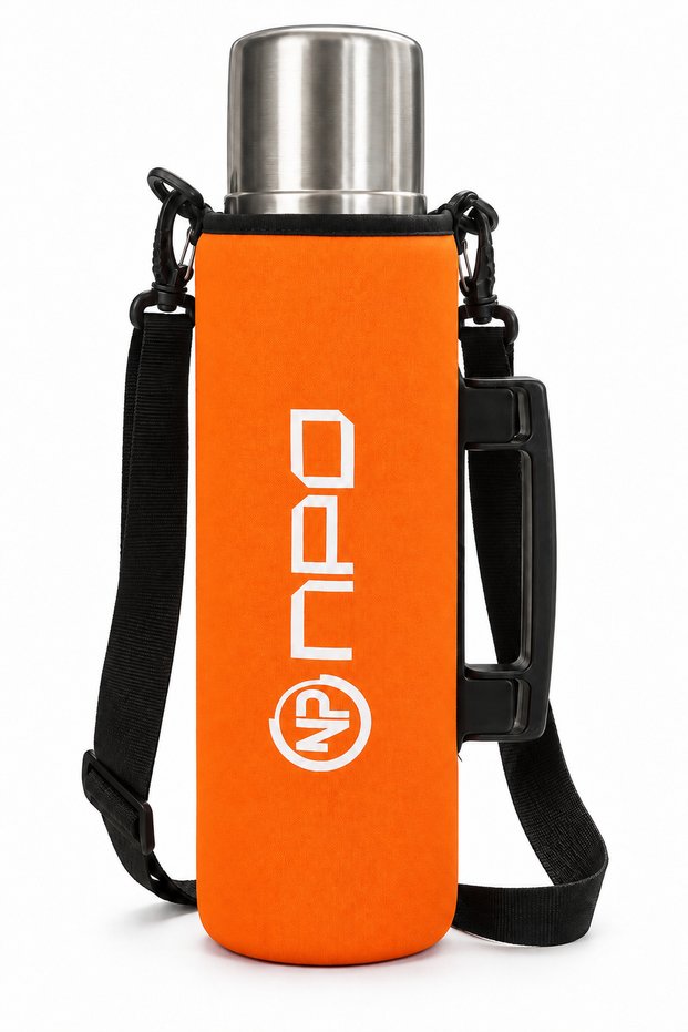Nt01 2-Layer Vacuum Technology 24H Hot 48H Cold 72H Ice Protection Steel Thermos with Orange Cover