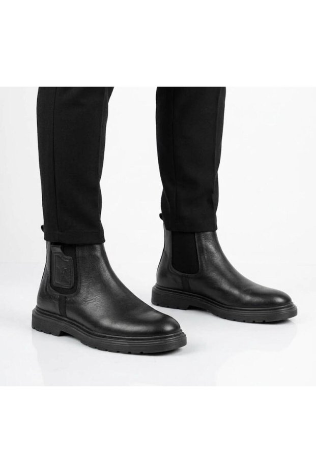 1035 Non-Slip Sole Natural Leather Men's Ankle Boots