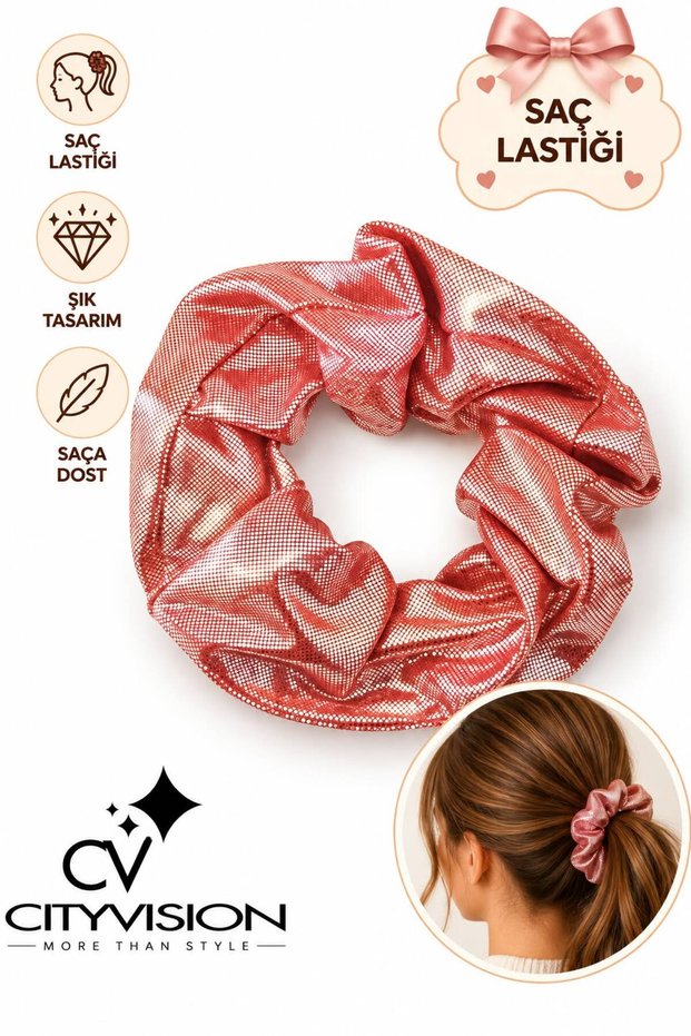 Pink Color Rubber Ball Buckle
