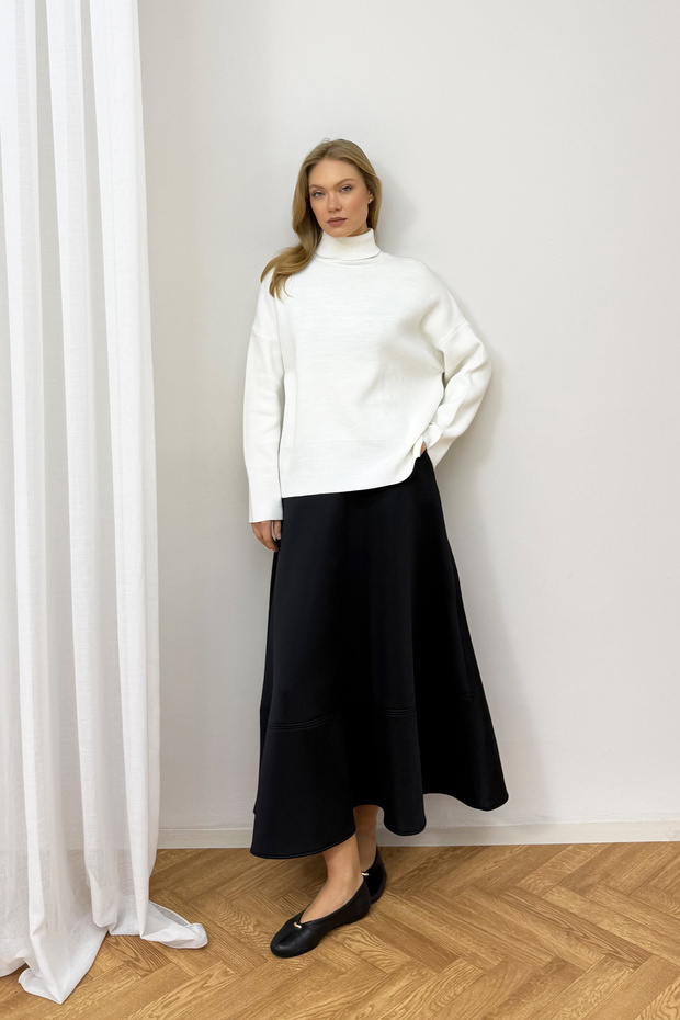 High-Neck Knitwear Sweater 94-3065