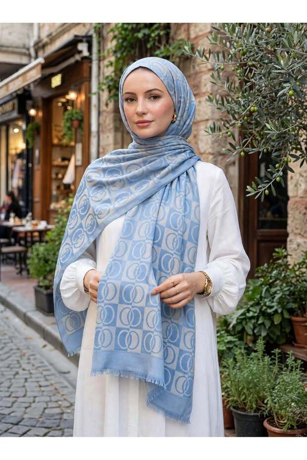 Equivalent Ring Pattern Shawl (200 X70)