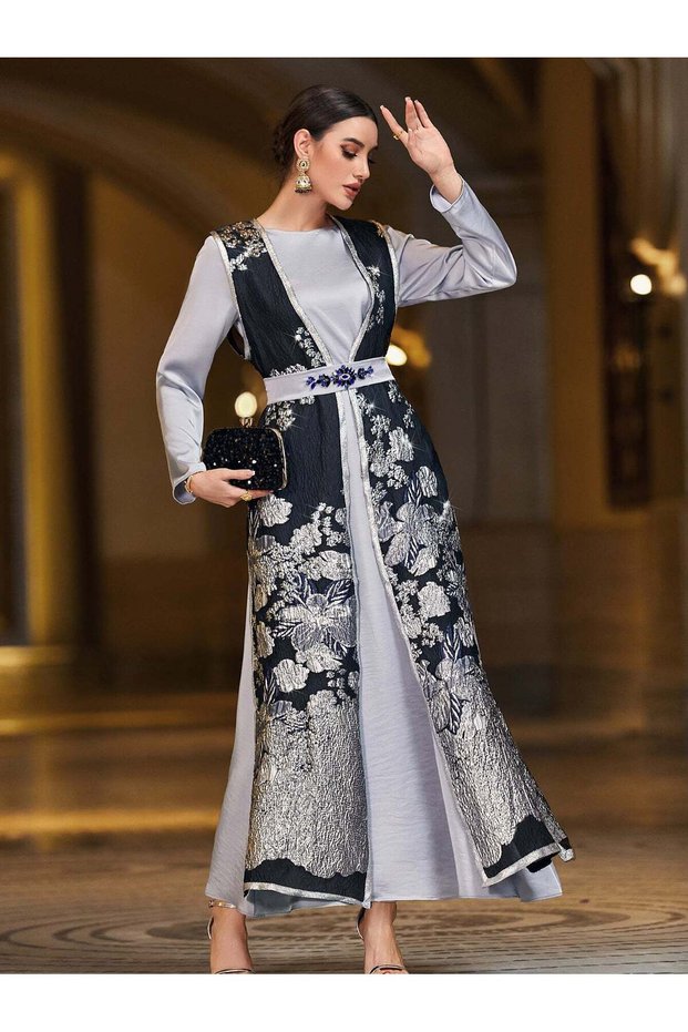 Printed Two-Piece Dress Set