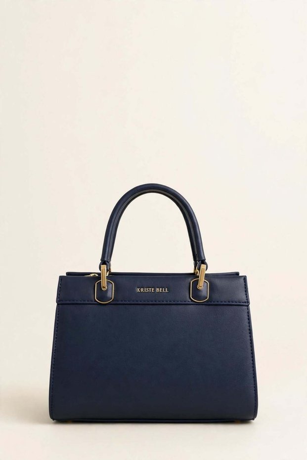 Women's Modern Stylish Design Classic Handbag with Gold Metal Detail 27337
