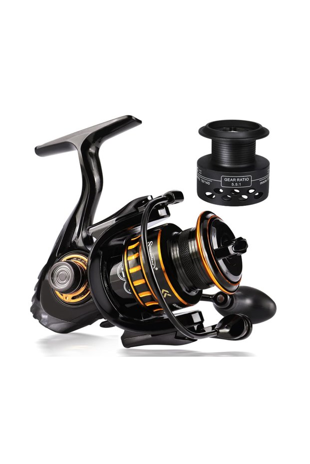 3000 Fishing Reel, Ultra Light Smooth Power 12+1 Bb Spinning Reel, High Speed Gear Ratio for Freshwater and Saltwater
