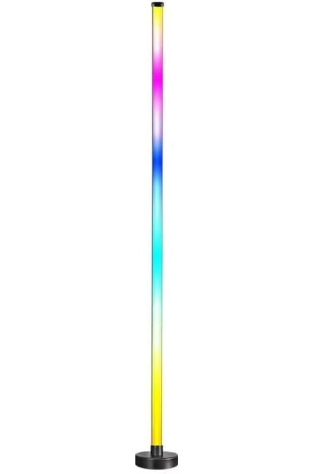 مصباح أرضي للزاوية، مصباح زاوية ذكي بتقنية LED RGB مع تطبيق وجهاز تحكم عن بعد، مصباح أرضي حديث أساسي مع إضاءة