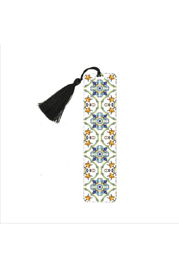 Italian Pattern Printed, Tasseled Bookmark (gift Bookmark, bookmark-134)