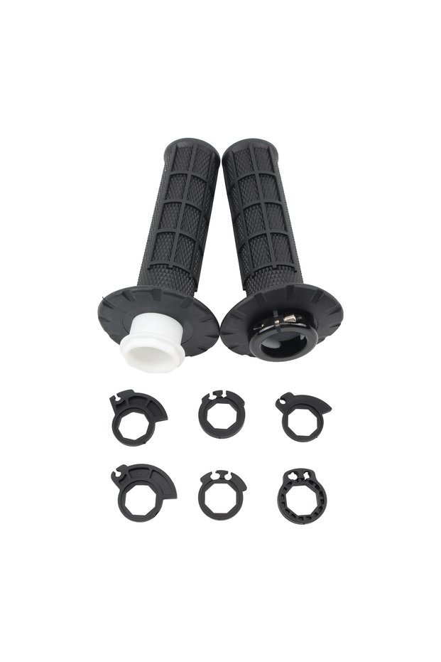 black Motorcycle Universal Grips 7/8" 22mm Hand Grip Snap-on Cam Lock-on For KTM CRF SXF EXC Grips H