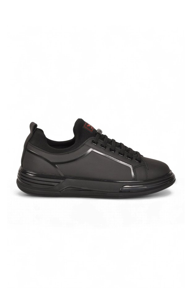 Casual Comfort Sole Lace-Up Black-Red Men's Walking and Sports Shoes Ignite 825