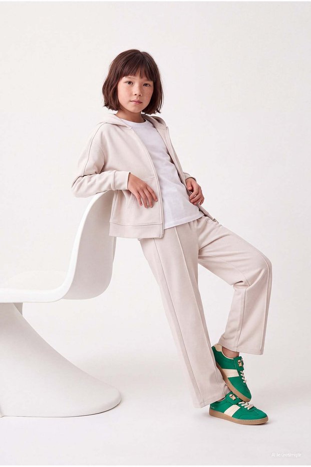 Girl's Comfortable Cut Straight-Leg Sweatpants