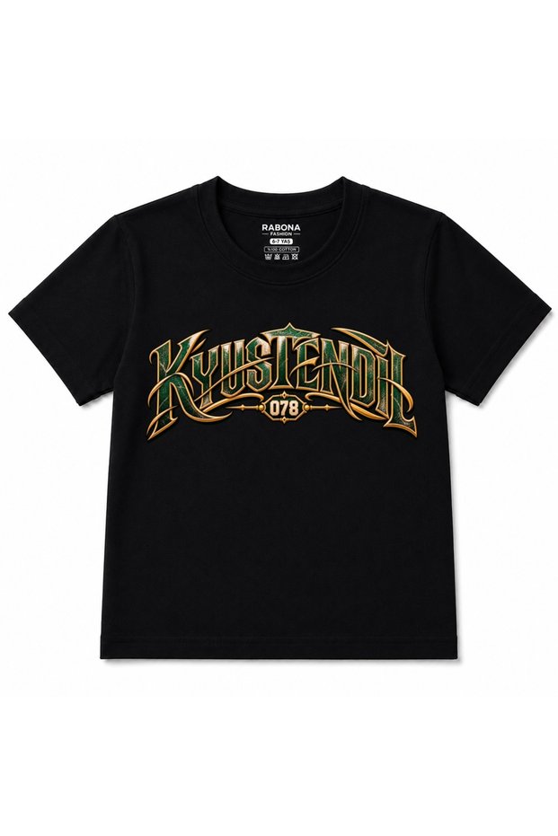 Kyustendil Golden Heritage 078 - Vintage Gothic Typography Kids Graphic T-Shirt