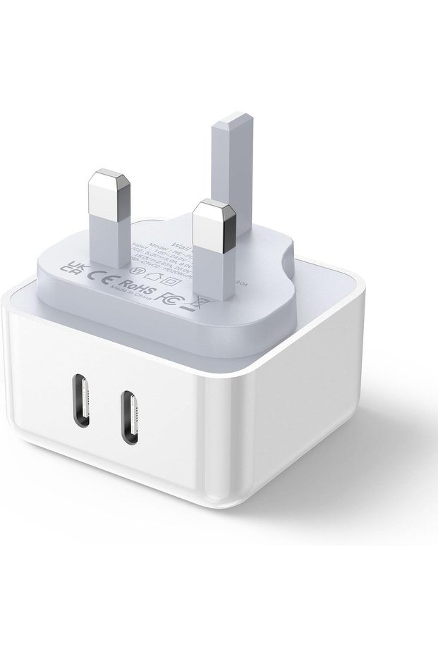 شاحن USB-C بقوة 40 واط، شاحن سريع للآيفون، محول حائط لهواتف آيفون 17 و16 و15