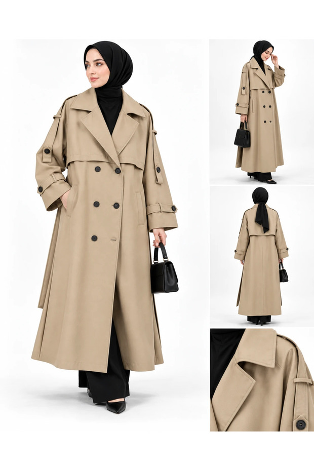 Long Diagne Fabric Lined Trench