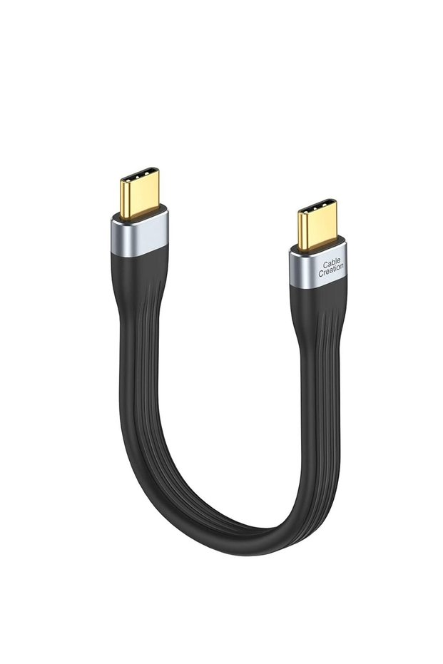 كابل USB-C قصير 6 بوصات، سلك شحن سريع من USBC إلى USBC بتقنية PD
