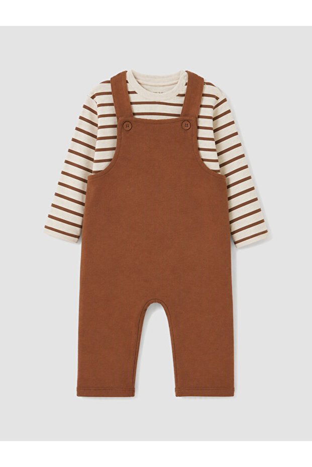 Rmz Gi̇yi̇m Farkiyla Baby Boy Salopet Set
