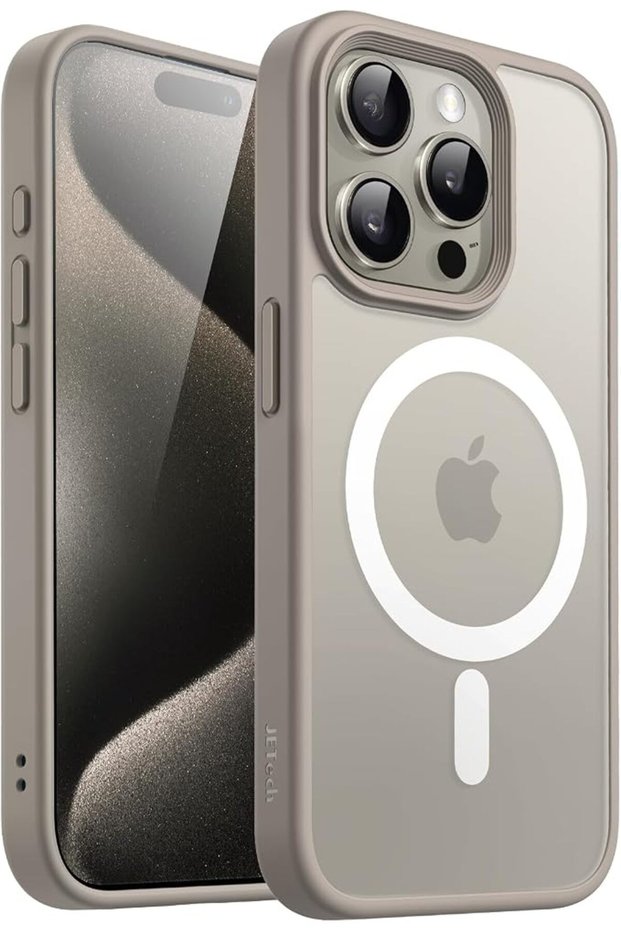 Magnetic Matte Case for iPhone 15 Pro, Black