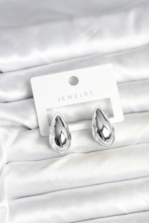 Silver Color Drop Earrings 24 mm Tj-Bkp12196