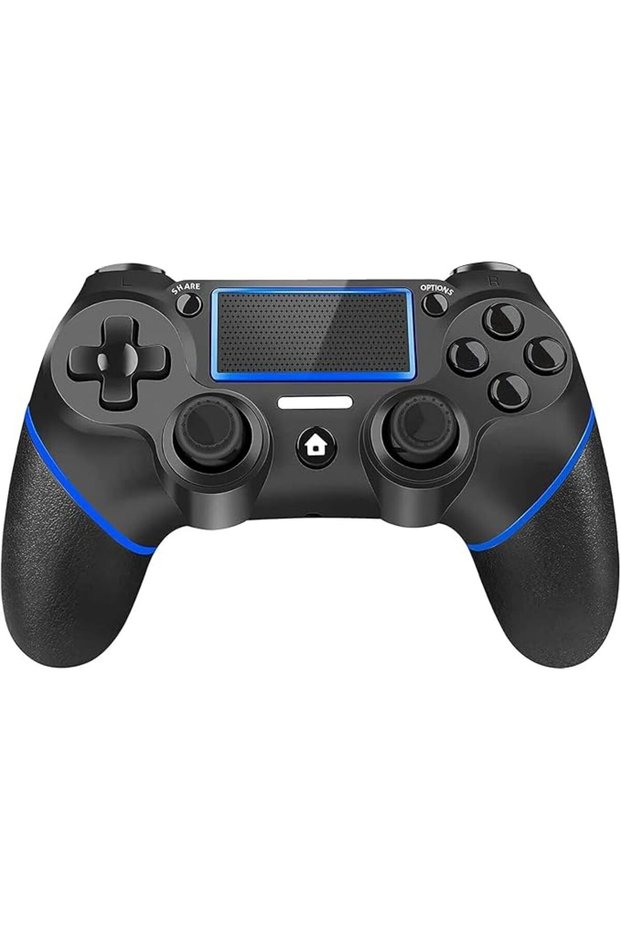 وحدة تحكم لاسلكية لأجهزة PS4/PS4 Slim/PS4 pro/PC مع كابل شحن USB وخاصية الاهتزاز المزدوج، C