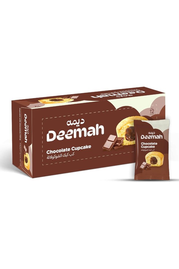 كعكة الكب كيك بالشوكولاتة والكريمة 12×27 جرام