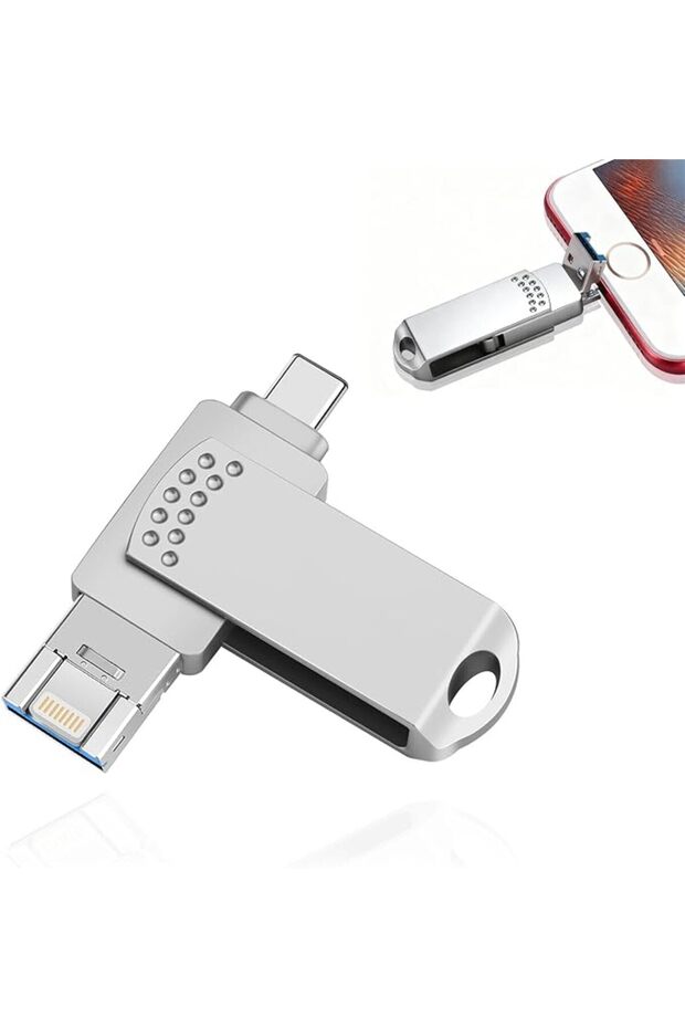 محرك أقراص فلاش USB، محرك أقراص USB بسعة 1 تيرابايت مع منفذ Type-C متوافق مع الهواتف الذكية/أجهزة MacBook/الكمبيوتر الشخصي/الأجهزة اللوحية