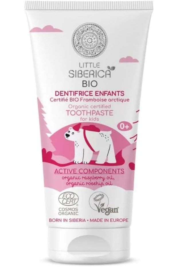 Little Siberica. Organic Certified Toothpaste for Kids, Arсtic Raspberry, 60 ml