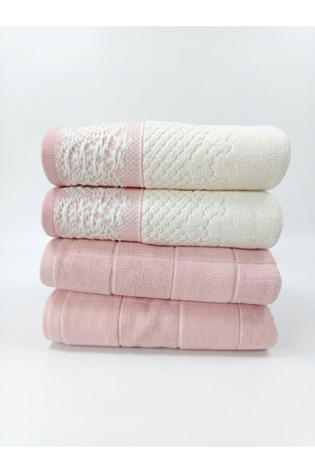 Evony Ramona Towel 4 Pieces - 50X90 cm 100% Cotton